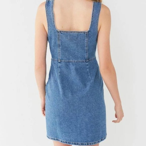 UO Button-Down Denim Mini Dress - 6 - Picture 3 of 11
